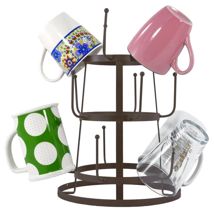 Iron Forged Standing Mug Rack