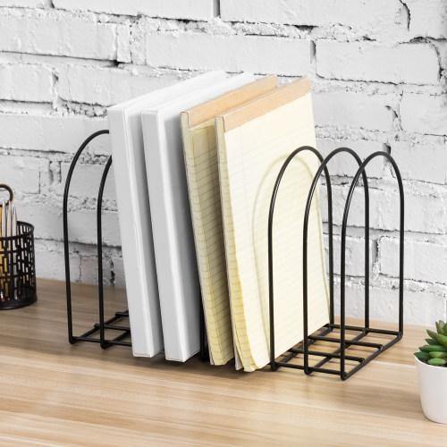 Matte Black Metal File Organizer