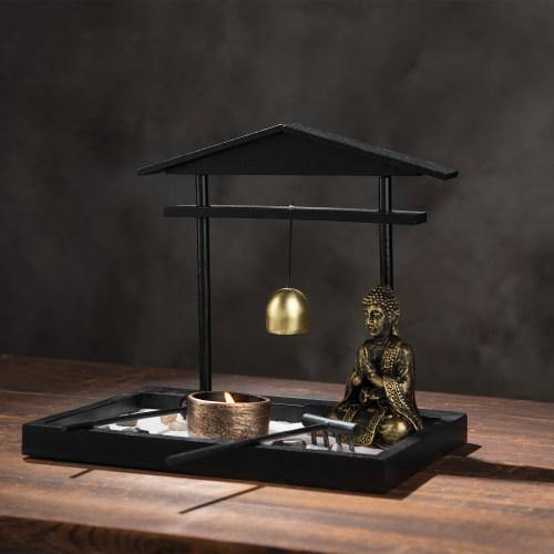 Mini Zen Sand Garden with Accessories and Tray - MyGift