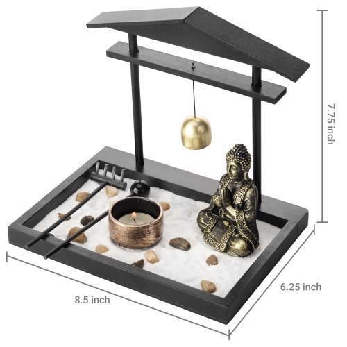 Mini Zen Sand Garden with Accessories and Tray - MyGift