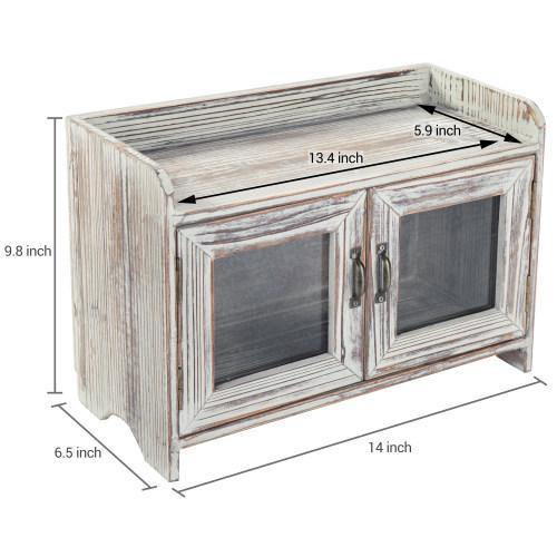 Rustic Wood Kitchen & Bathroom Countertop Cabinet - MyGift