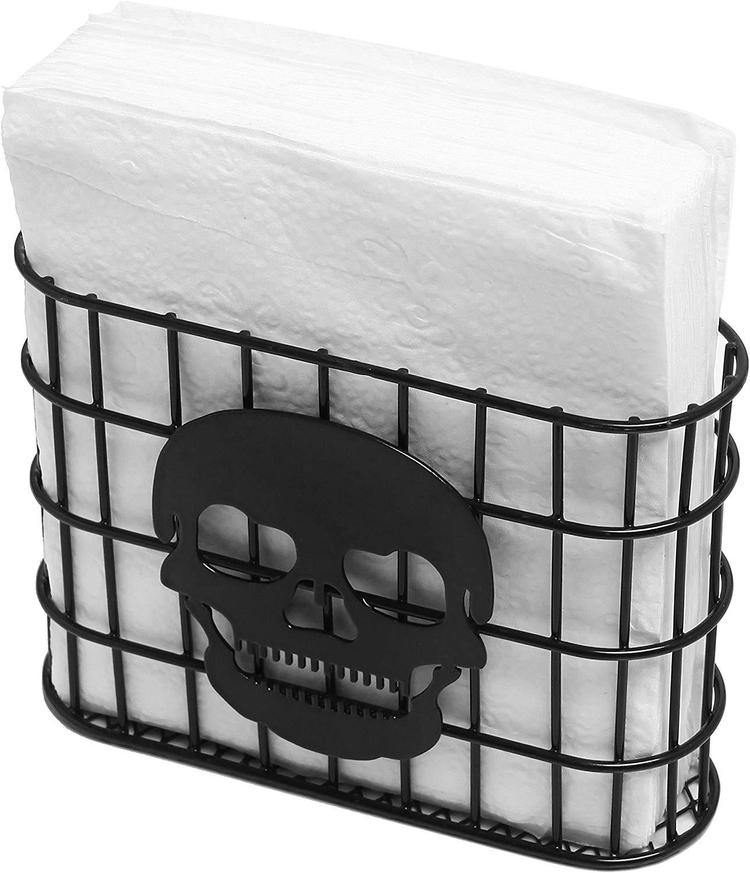 Skull Metal Wire Napkin Dispenser - MyGift