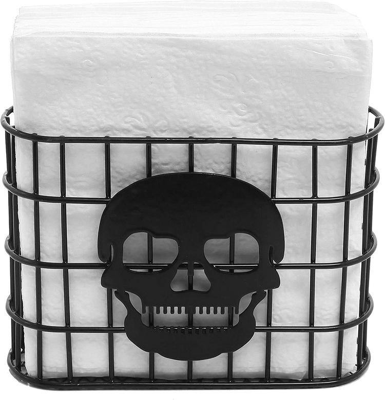 Skull Metal Wire Napkin Dispenser - MyGift