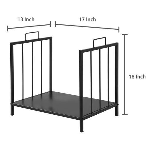 Black Metal Firewood Rack - MyGift