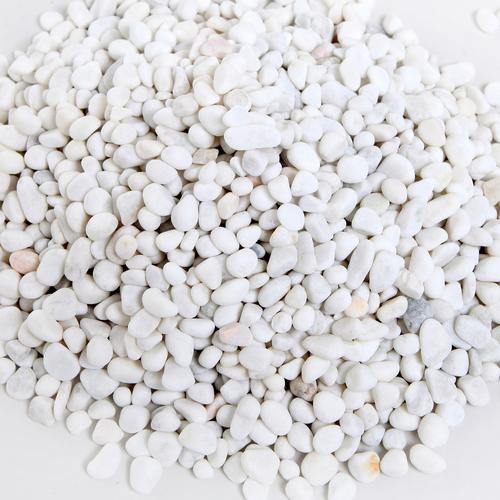 Mini White Synthetic River Pebbles, Vase Fillers, 8 lbs