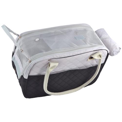 Quilted Soft Sided Travel Pet Carrier-MyGift