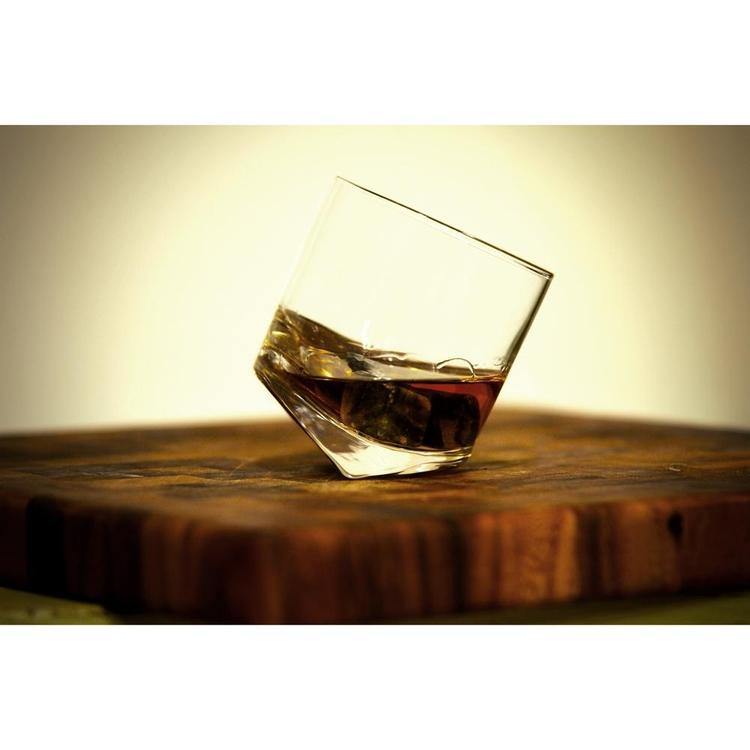 Tilting Whiskey Scotch Glasses, Set of 4 in Gift Box - MyGift