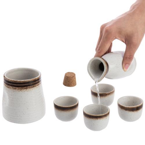Traditional Japanese Ceramic Sake Set