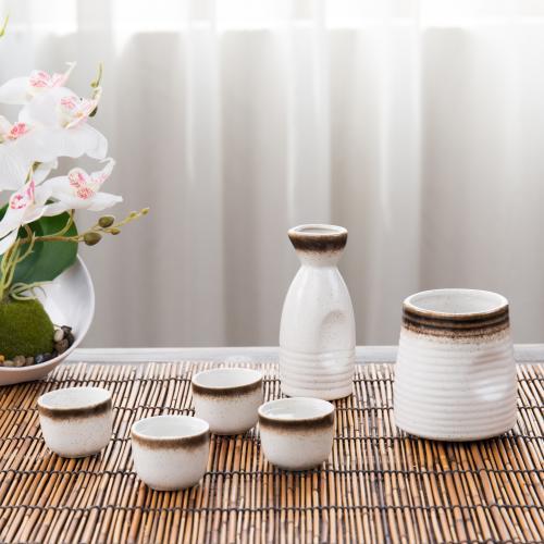 Traditional Japanese Ceramic Sake Set