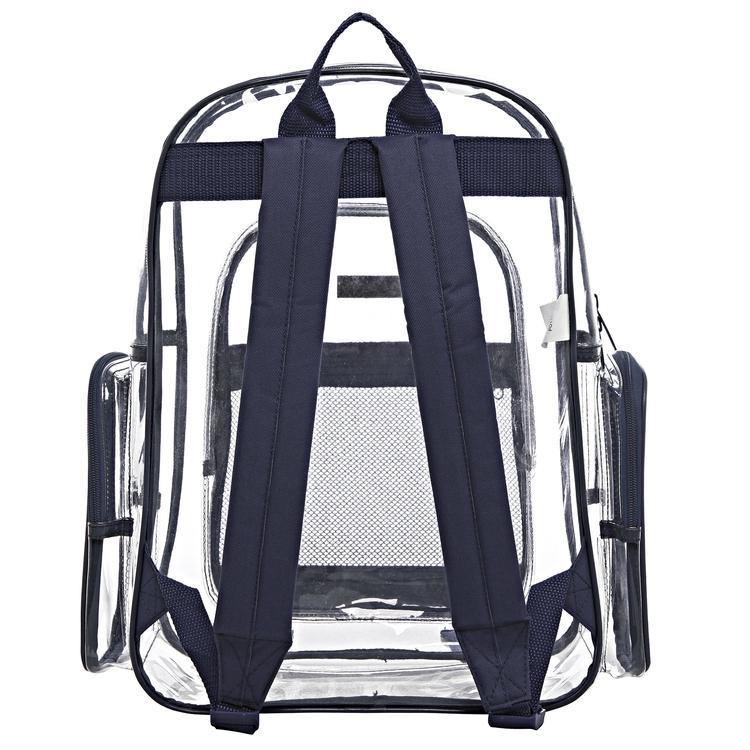 Transparent PVC Backpack with Navy Trim - MyGift