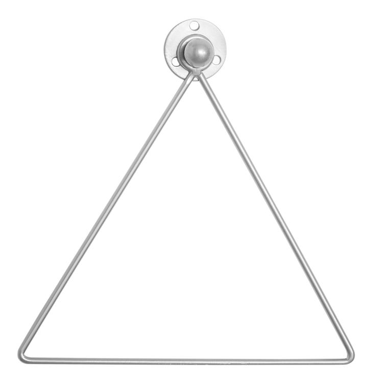 Triangle Shaped Chrome Hand Towel Rack