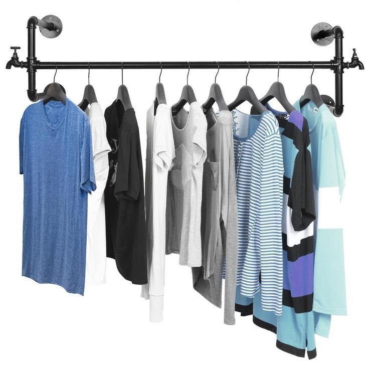 Wall Mounted Metal Faucet Design Garment Rack