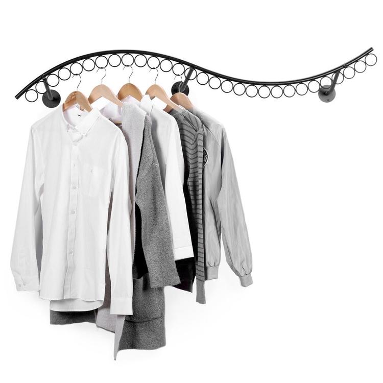 Wave Single-Rod Garment Hanging Bar