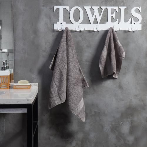 White Metal TOWELS Design Wall Mounted Towel Rack