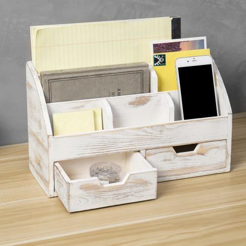 Office Desk Organizer (White)