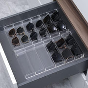 6 Slot Clear Acrylic Sunglasses and Eyeglasses Storage Organizer Tray, Eyewear Display Case, Set of 2