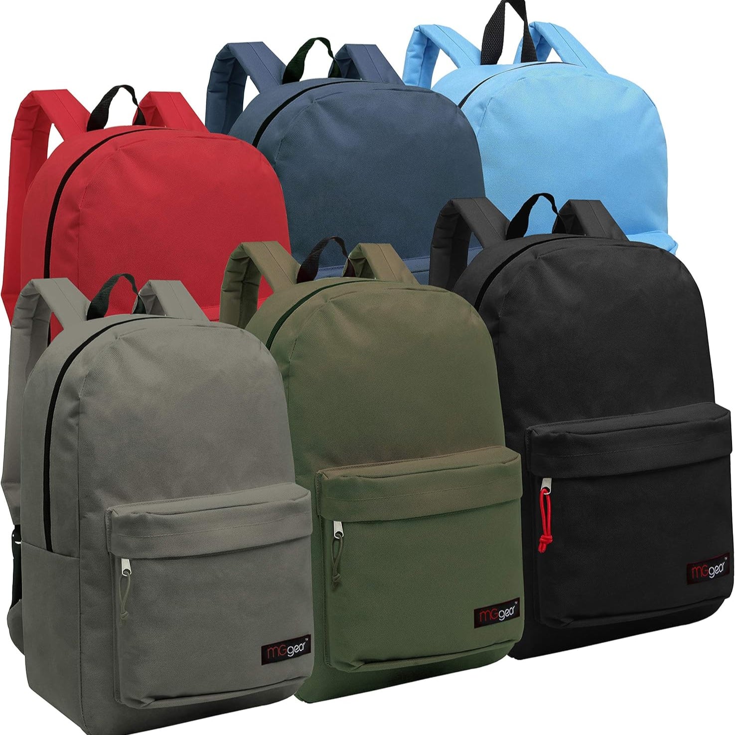 Pack of 24 16.5 Inch Backpacks Multicolored School Bags