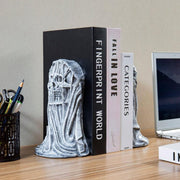 Resin Decorative Gothic Skull Bookends Book