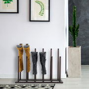 Bronze Metal Freestanding Boot Shaper Storage Rack, Shoe Organizer Stand for Closet, Entryway, Mudroom-MyGift
