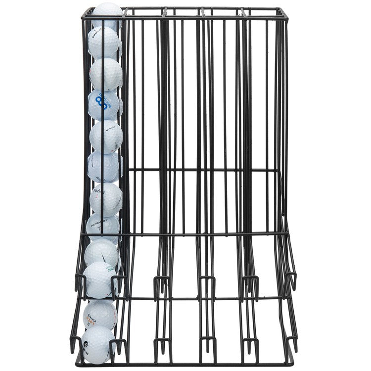 Black Metal Miniature Golf Ball Display Rack (90 Ball Capacity)-MyGift