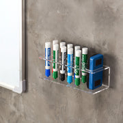 Transparent Acrylic 10 Slot Dry Erase Marker Holder Rack