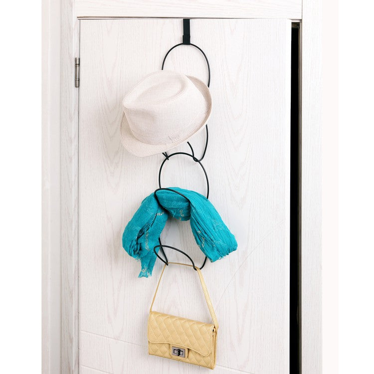 Modular Metal Wire Over-the-Door Hanging Rack (Hat, Clothes, Bag, Scarf Racks)-MyGift