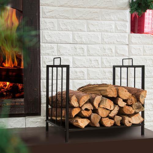 firewood holder indoor fireplace accessories for fall and winter