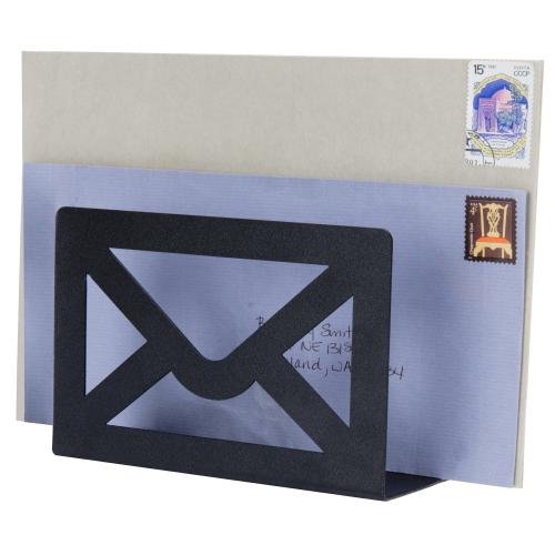 Black Metal Cutout Envelope-Design Mail Holder-MyGift