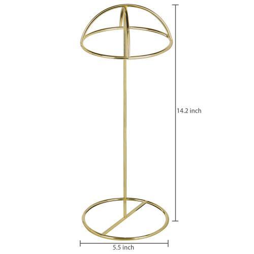 Brass-Tone Wire Tabletop Hat Stands, Set of 2 - MyGift