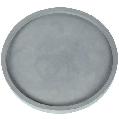 16-Inch Concrete Grey Round Vanity Tray - MyGift