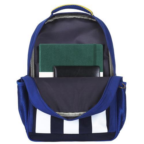 16-Inch Kids' Blue & White Stars & Stripes School Backpack - MyGift