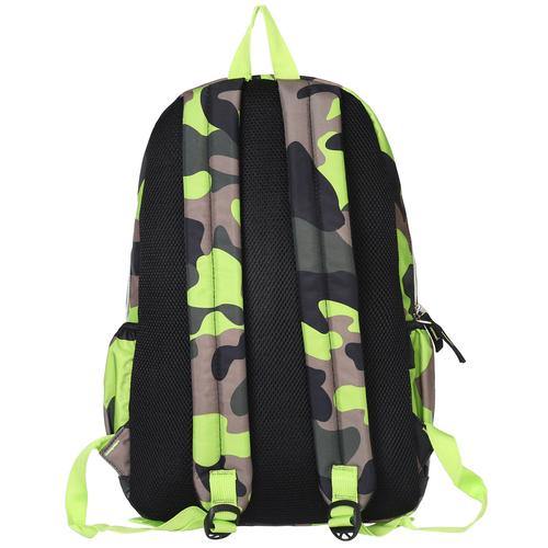 19-Inch Camouflage School Book Bag & Kid’s Sports Backpack, Green - MyGift
