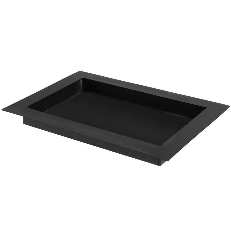 Black Metal Wide Rim Centerpiece Tray - MyGift