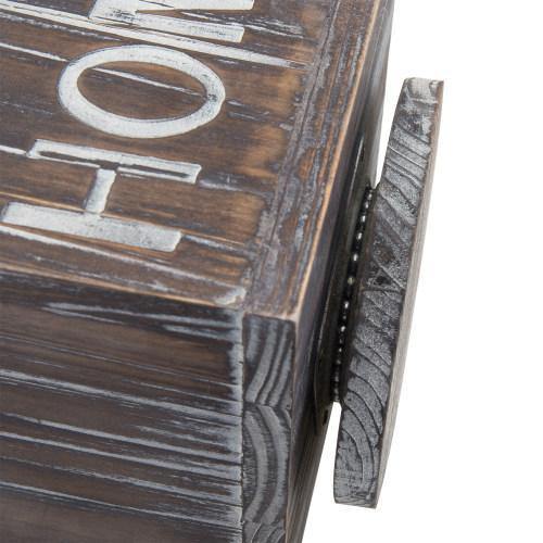 360-Degree Rotating Torched Wood Remote Control Holder Caddy - MyGift