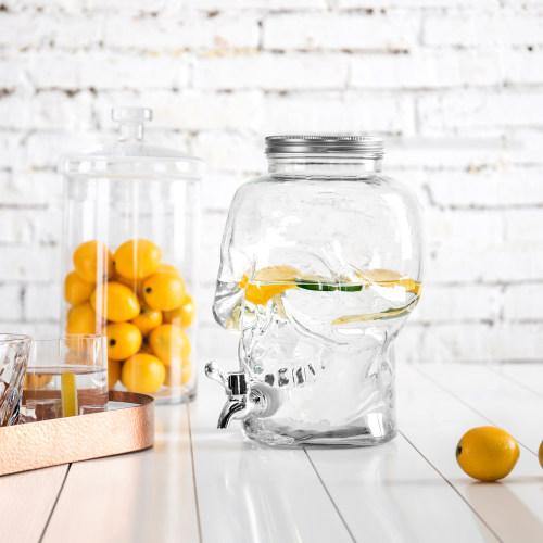 1 Gallon Glass Drink Dispensers for Parties Beverage Dispenser with Spigot  - China Glass Drink Dispenser and 1 Gallon Mason Jars Drink Dispenser price