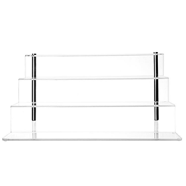 4-Tier Clear Acrylic Shelf & Metal Cupcake Riser Stand - MyGift