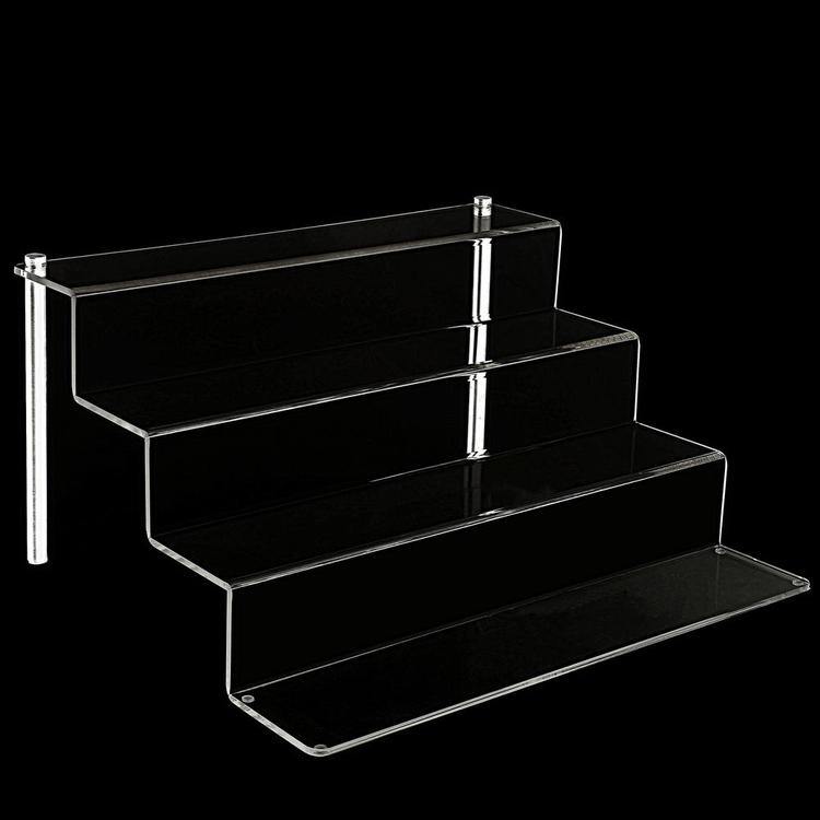 4-Tier Clear Acrylic Shelf & Metal Cupcake Riser Stand - MyGift