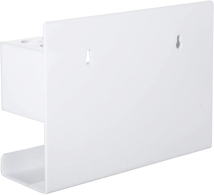 16 Slot Premium White Acrylic Dry Erase Whiteboard Marker Holder with Eraser Storage Shelf Organizer Wall Rack-MyGift