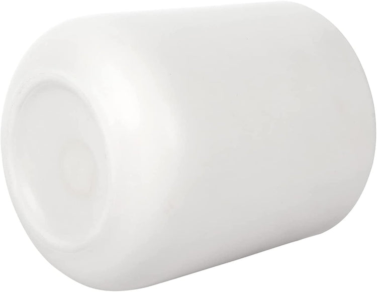 White Ceramic Utensil Holder, Utensil Crock Kitchen Organizer, Countertop Cooking Tools Holder with Rounded Base-MyGift