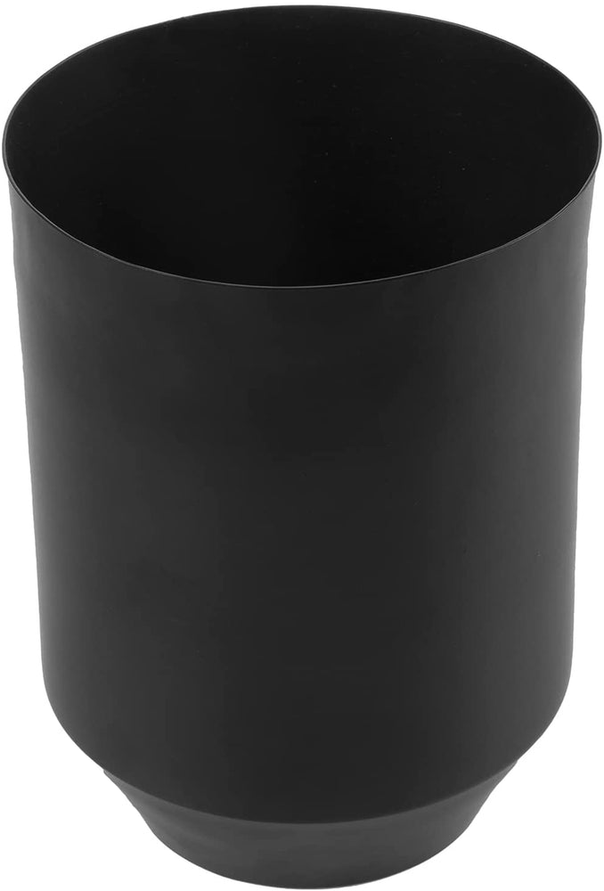 Black Metal Tapered Design Flower Vase, Decorative Indoor Planter Pot-MyGift