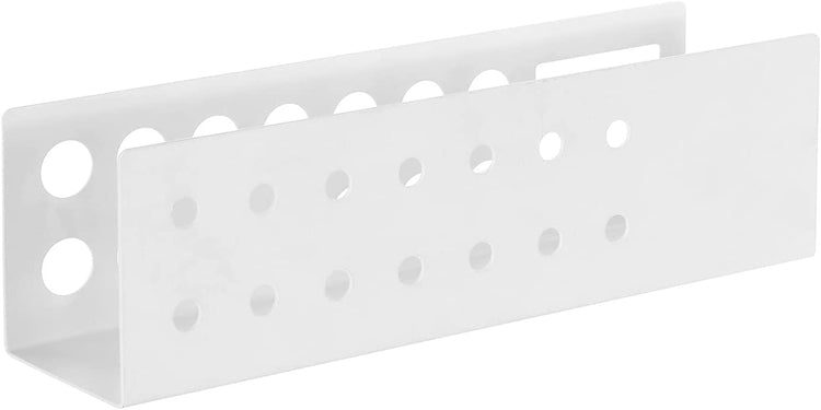 Wall Mounted White Metal Whiteboard Accessories Rack with Slots for Dry Erase Markers and Eraser Holder, Marker Holder-MyGift