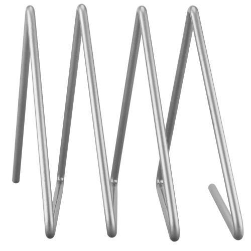 Triangular Silver Tone Wire Magazine/Mail/File Sorter, 3 Slots - MyGift