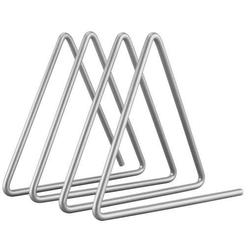 Triangular Silver Tone Wire Magazine/Mail/File Sorter, 3 Slots - MyGift
