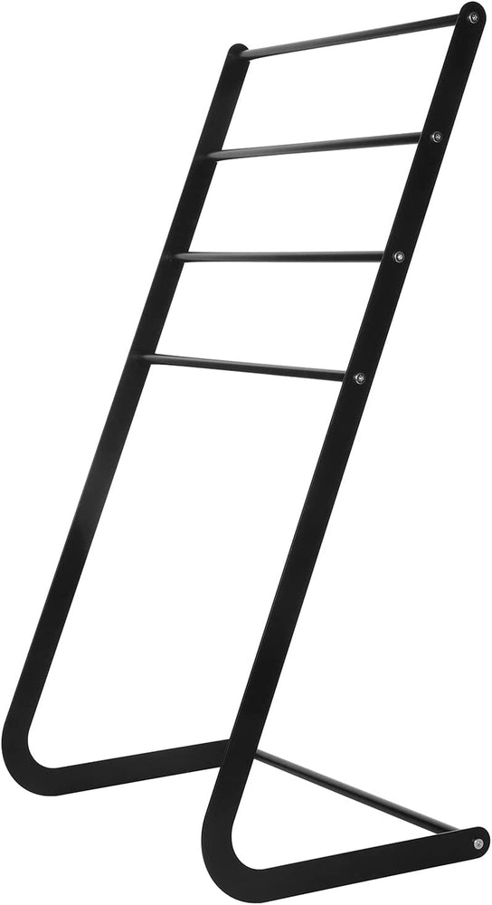 32 Inch Freestanding Scarf Rack, Black 4 Tier Silk Scarf, Neck Tie Display Stand-MyGift