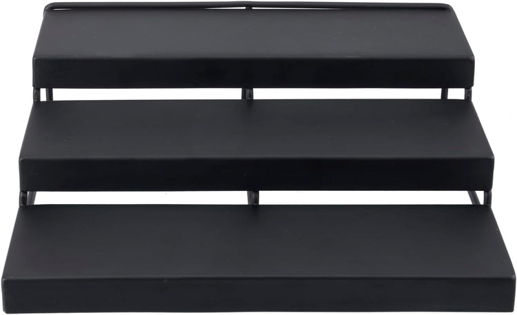3 Tier Black Metal Cupcake Holder, Dessert Display Riser Stand for Mini Cake Pastry Muffins-MyGift