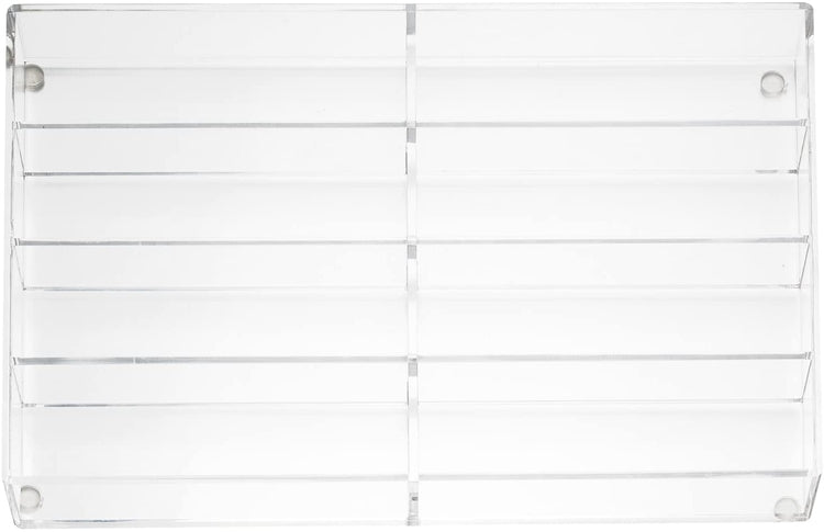 Clear Acrylic Tabletop Sunglasses and Eyeglasses Storage Display Case Tray with 8 Compartment Slots-MyGift