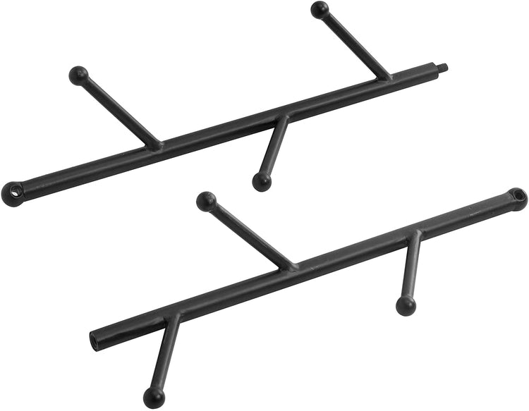 6-Hook Matte Black Metal Branch Style, Wall Mounted Vertical Coat Tree Rack-MyGift