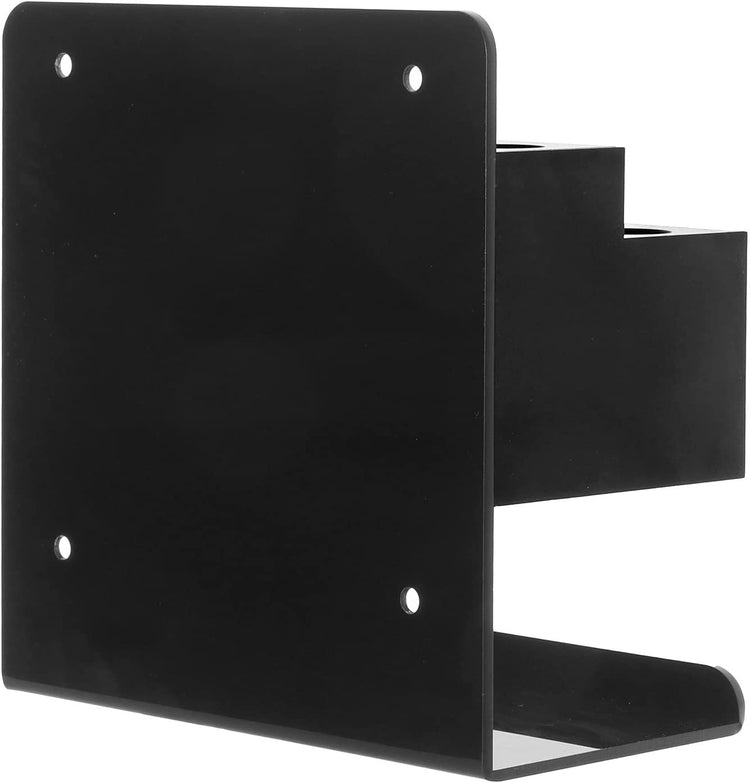 Black Acrylic Whiteboard Accessories Rack, Wall Mounted Dry Erase Marker Holder and Eraser Tray-MyGift