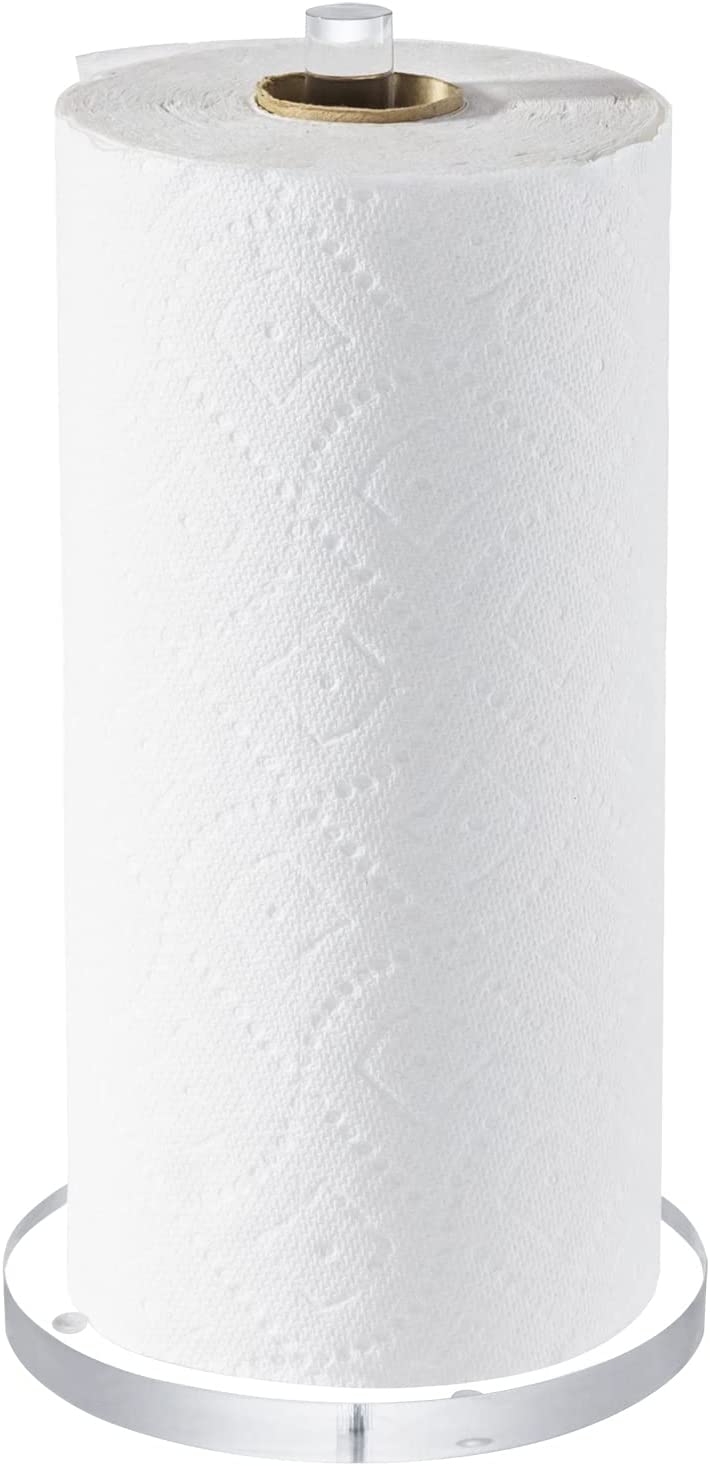 Clear Acrylic Paper Towel Roll Holder Modern Kitchen Paper Dispenser