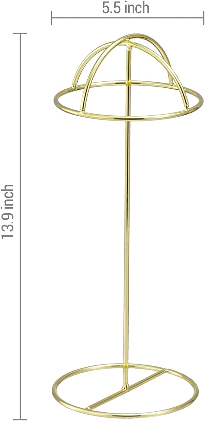 Freestanding Tabletop 14-Inch Hat Rack Stand, Wig Storage Display Holder, Set of 3-MyGift